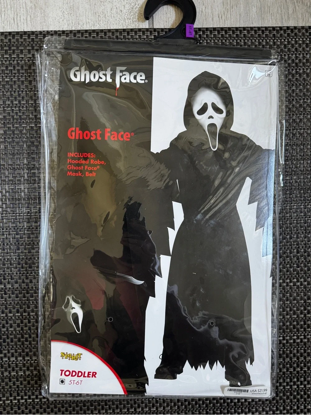 Ghost Face Scream Costume 5T/6T